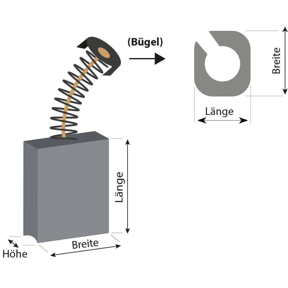 Motorkohle 7x11x17 mm